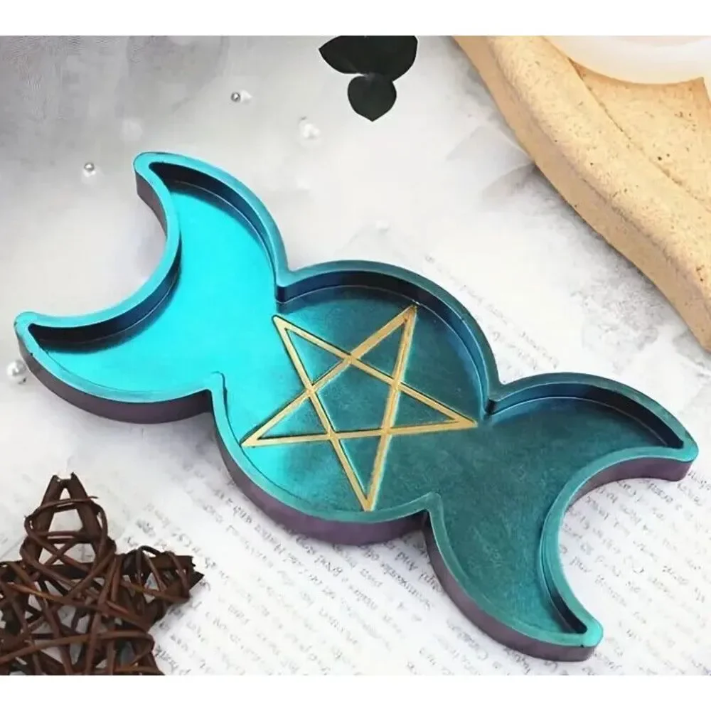 Sun Moon Plate‎ Silicone Mold 1pc